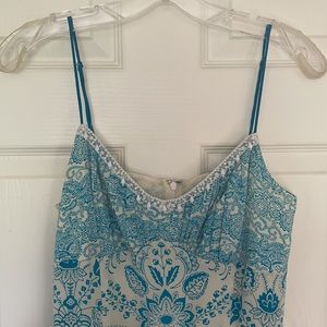 Loft silk summer dress with beading